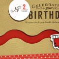 No. 2 Firetruck Birthday Card