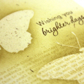 Brighter Days Butterfly Card - detail