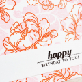 Peony Birthday detail