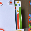 The bookmark was made with the PTI bookmark die. I used embroidery floss and filled it with confetti.
