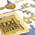 Good Times Birthday Bird Card - detail