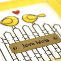 Love Birds Card - detail