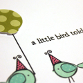 Bird Party Card - detail