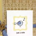 Just a Note Bird Card