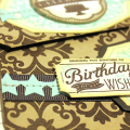 Elegant Damask Birthday Ensemble - detail