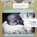 Baby Porter Scrapbook Page