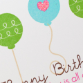 Bright Birthday Balloon detail