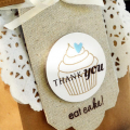 Cupcake Bag Tag Detail