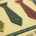 Ties for Dad Card- detail