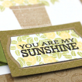Sunshine Flowers Card - detail