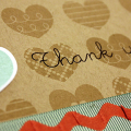 Thank You from my Heart Card - detail