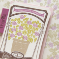Supplies

Stamps: Garden Variety II, Year of Flowers Titles, Trendy Tree Tops
Ink: Dark Chocolate, Classic Kraft, Autumn Rose, Simply Chartreuse
Cardstock: Rustic White
Other: Large Glassine...