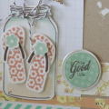 Flip Flops in Jar Card