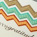 With Gratitude chevron card -detail
