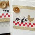 Howdy card and gift box of notecards