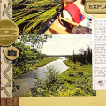 Canoe Adventure Scrapbook Page