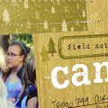 Girl Scout Camp Scrapbook Page - detail