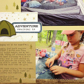Roughing It Scrapbook Page