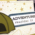 Roughing It Scrapbook Page - detail