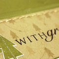 Woodsy Gratitude Card - detail