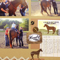 Saddle Back Up Scrapbook Page