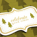 Woodsy Celebrate Card - detail