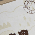 Supplies

Stamps: Summer Camp, Road Trip, Postmarks
Ink: Dark Chocolate, Classic Kraft
Cardstock: Kraft
Patterned Paper: Summer Camp
Dies: Rounded Label