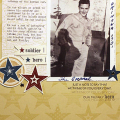 Our Military Hero Scrapbook Page