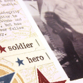 Our Military Hero Scrapbook Page - detail