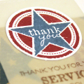 Thank You For Your Service Card - detail