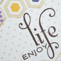 Supplies

Stamps: Happy Hexagons, Think Big Favorites #17, Rosie Posie, Polka Dot basics
Ink: Plum Pudding, Fine Linen, Pure Poppy, Summer Sunrise, Spring Rain, Dark Chocolate
Cardstock:...