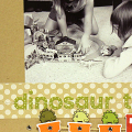 Dinosaur Train Scrapbook Page