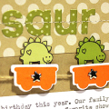 Dinosaur Train Scrapbook Page - detail