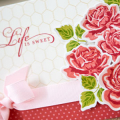 Supplies

Stamps: The Sweet Life, Background Basics: Boards & Beams
Ink: Pure Poppy, Fine Linen, Berry Sorbet, Sweet Blush, Simply Chartreuse, New Leaf
Cardstock: Vintage Cream, Rustic White...