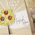Supplies

Stamps: Floral Foliage, Signature Greetings II, Polka Dot Basics
Ink: Fine Linen, Simply Chartreuse, Dark Chocolate
Cardstock: Rustic White, Fine Linen
Patterned Paper: Fine Linen...