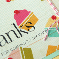 Thanks for Coming to my Party card - detail
