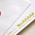 Santa Stationery Certificate and Envelope Back
