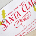 Santa Clause Letter Card Detail