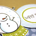 Happy Winter Snow Globe Card - detail