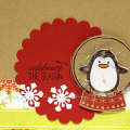 Penguin Snow Globe Card