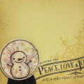 Peace, Love & Joy Snowman Globe Card