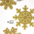 Glittering Let it Snow Card