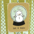Calico Let it Snow Globe Card