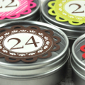 Advent Calendar tins detail