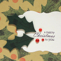 Holly Merry Christmas Card