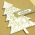 Celebrate Christmas Tree Card - detail