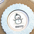 Merry Snowman Tags