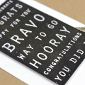 Bravo & Congrats Card - detail