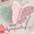 Butterfly Sympathy Card detail