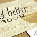 Feel Better With Soup and Sweater Card - detail